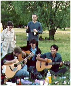 18 июня 2002 года, Коломенское. Знакомство Den'a с Funky,  Alex'ом IV и Антоном Кимом
